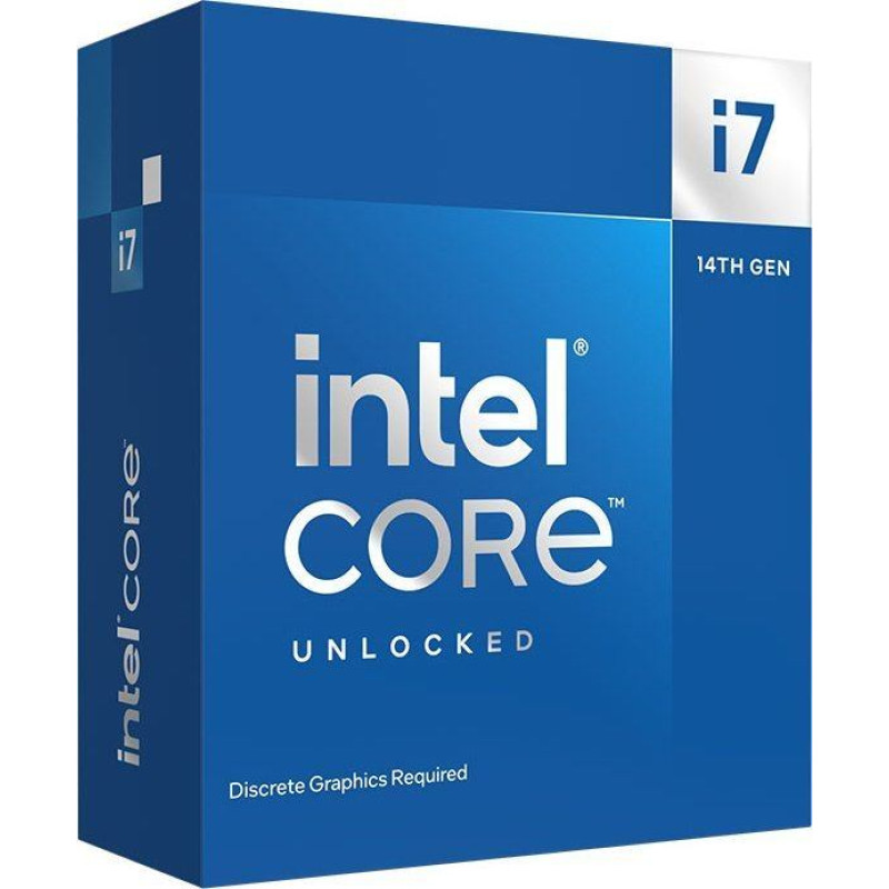 Intel Procesor Intel Core i7-14700KF, 3.4 GHz, 33 MB, BOX (BX8071514700KF)
