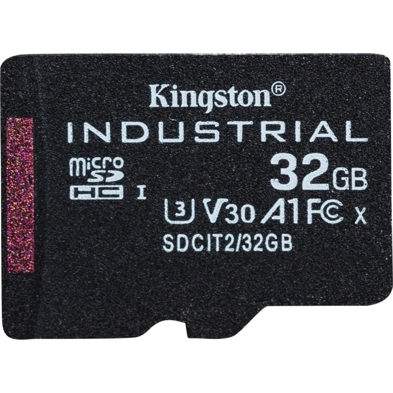 Kingston Industrial microSDHC 32GB Class 10 A1 pSLC + SD Adapter