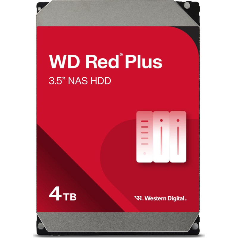 WD Dysk serwerowy WD Red Plus 4TB 3.5'' SATA III (6 Gb/s) (WD40EFPX)