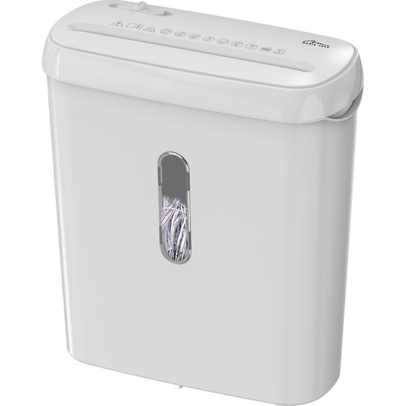 Media Tech WHITE SHREDDER MT223 document and credit card shredder