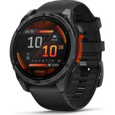Garmin Fenix 8 3.56 cm (1.4") AMOLED 47 mm Digital 454 x 454 pixels Touchscreen Black Wi-Fi GPS (satellite)
