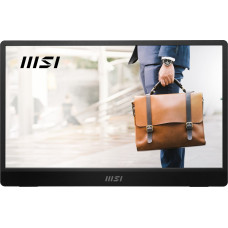 MSI PRO MP161 E2U portable TV/monitor Portable monitor Black 39.6 cm (15.6") LED 1920 x 1080 pixels